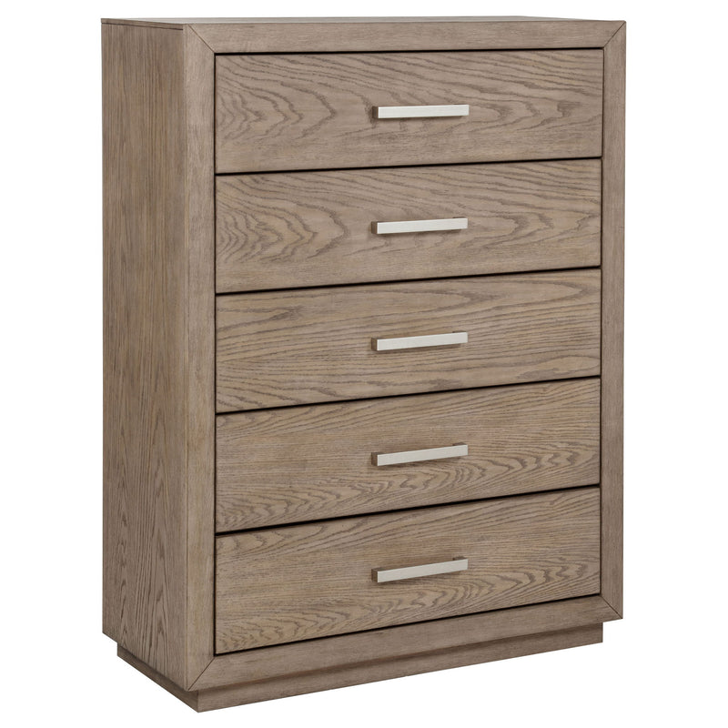 Gibbons Barley - 5 Drawer Bedroom Chest - Brown