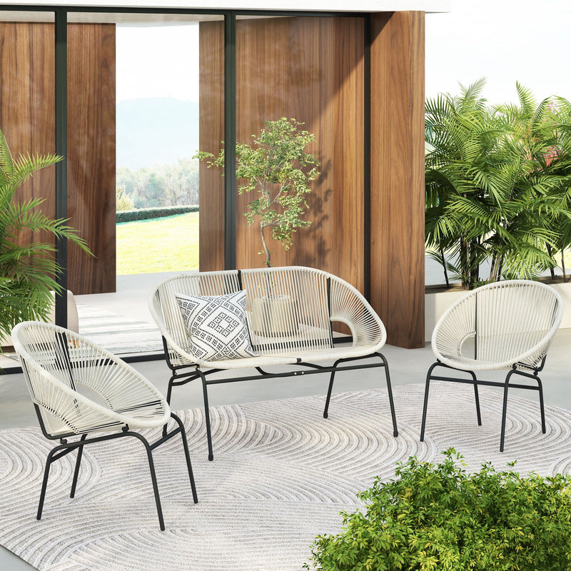 Nusa - Outdoor Patio 3 Piece Chat Set