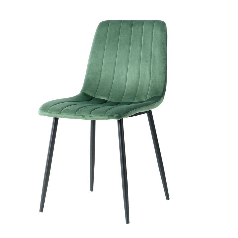 Dining Chair, Modern Kitchen Dining Chair With Cushion Back, Upholstered Side Chair With Coated Metal Legs, Family Kitchen Dining Room And Living Room