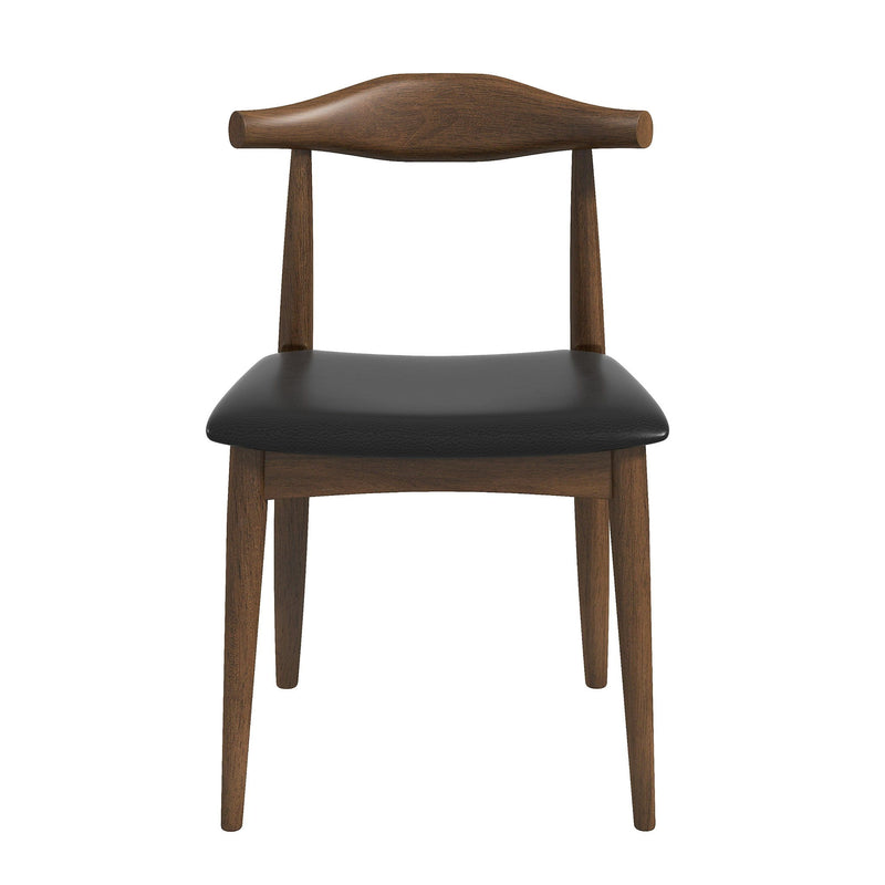Destiny - Dining Chairs (Set of 2) - Black / Dark Brown
