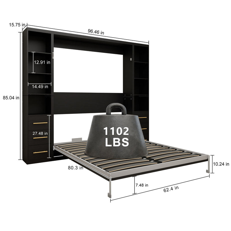 Multifunctional Vertical Murphy Wall Bed