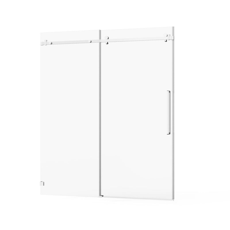 Frameless Tub Sliding Shower Door With Easy Clean Coating