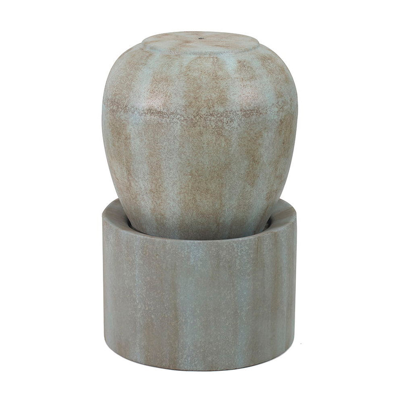 Heavy Outdoor Cement Fountain Antique, Cute Unique Urn Design Water Feature For Home Garden