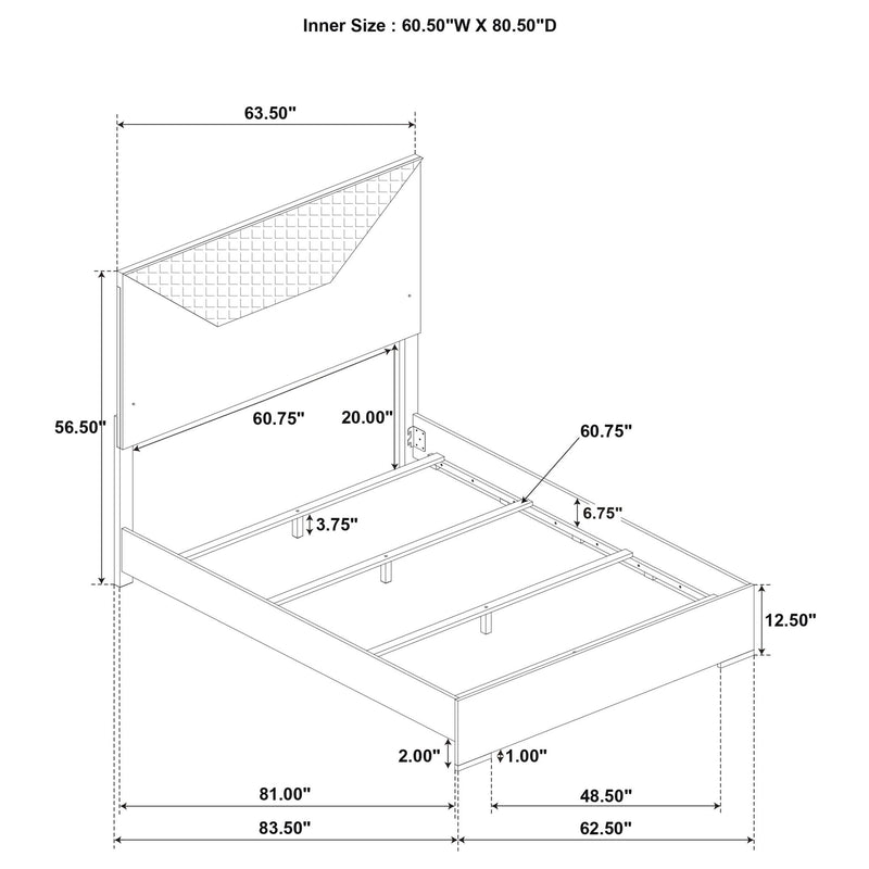 Pierce - Bedroom Set With LED Lighting