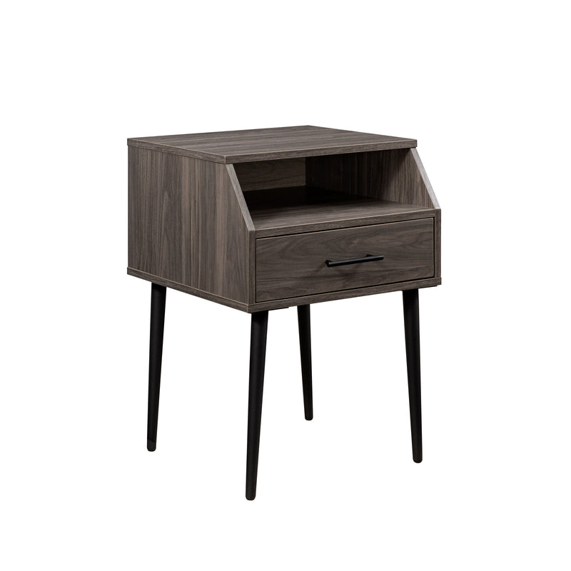 Angled Nightstand - Slate Gray