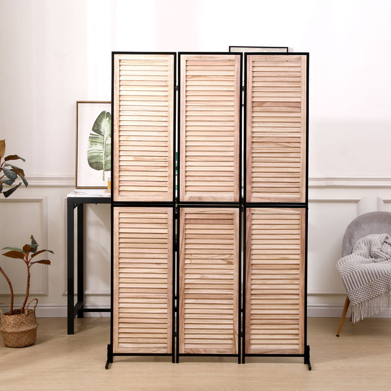 Rustic 3 Panel Room Dividers And Folding Privacy Screen