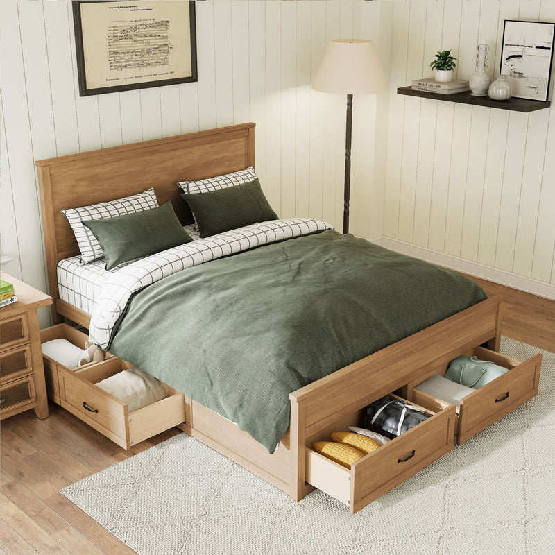 Storage Bed Frame With 6 Drawers