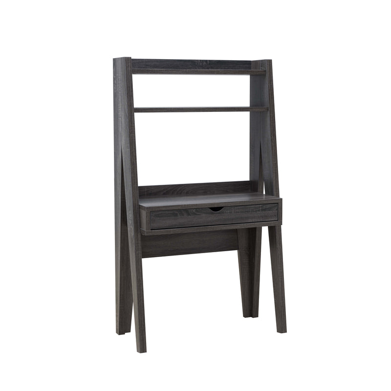 Ladder Desk Two Tone, Home Office Study Desk With Drawer And Two Shelves
