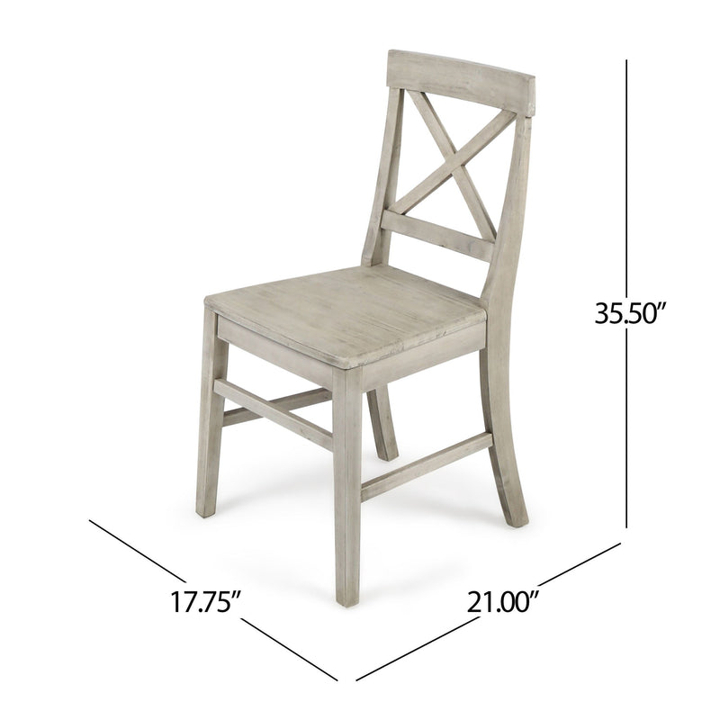Plethora - Dining Chair With X Shaped Back (Set of 2)