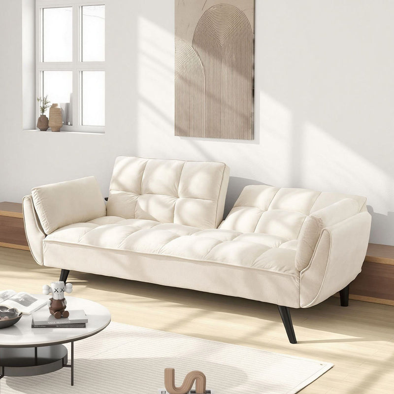 Sofa Soft Two Armrests Throw Pillow Pillow Comfortable Fit Apartment Bedroom Small Space