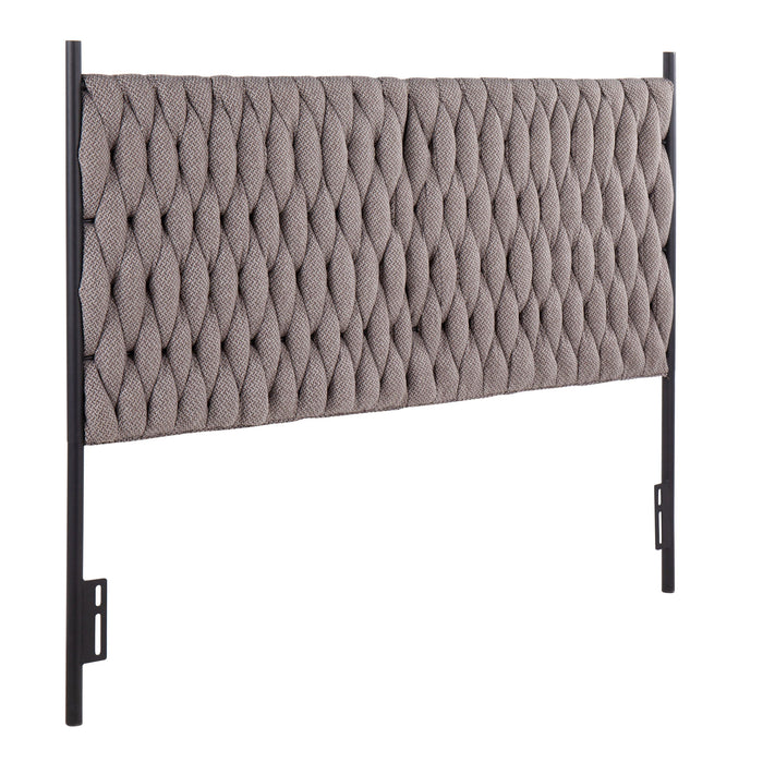 Braided Matisse - Queen Size Headboard - Gray