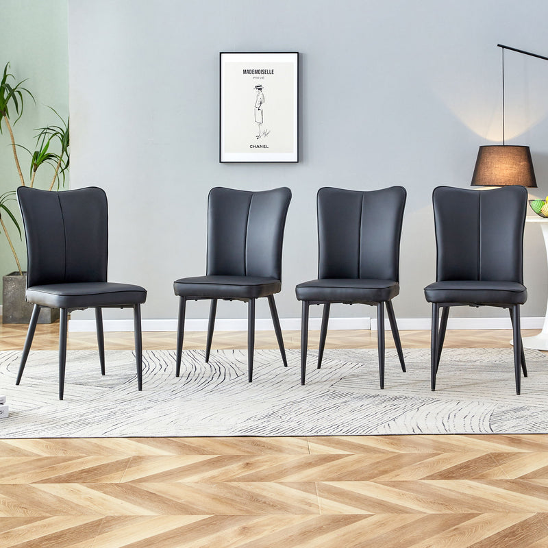 Minimalist Style Minimalist Dining Chairs With Metal Legs