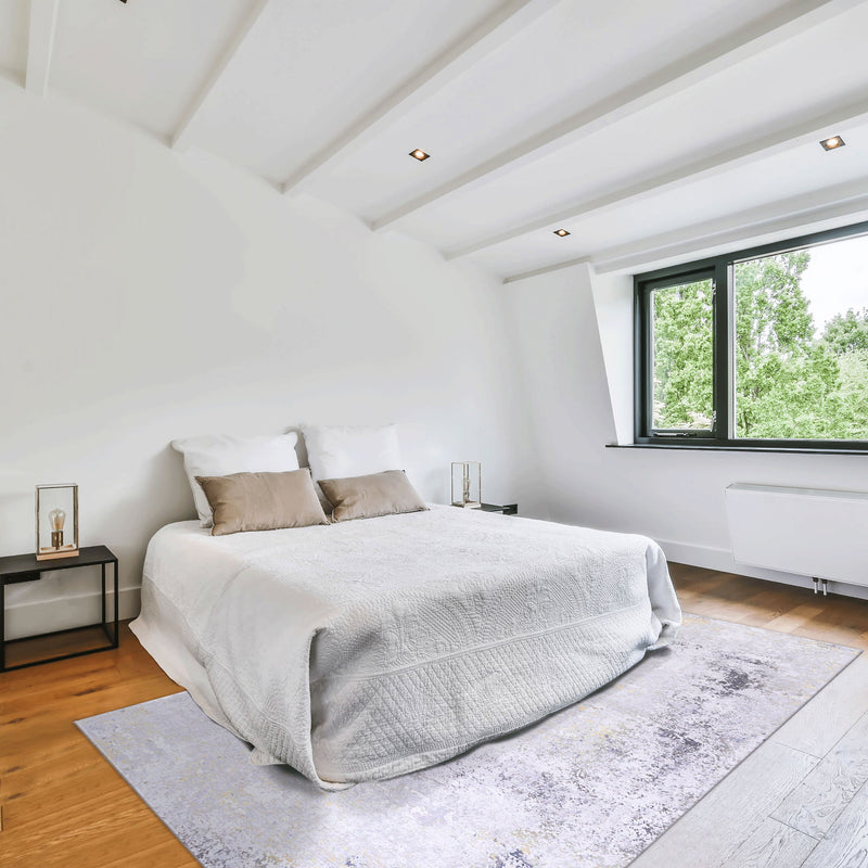 Maval - 8' X 10' Area Rug Washable - Gray