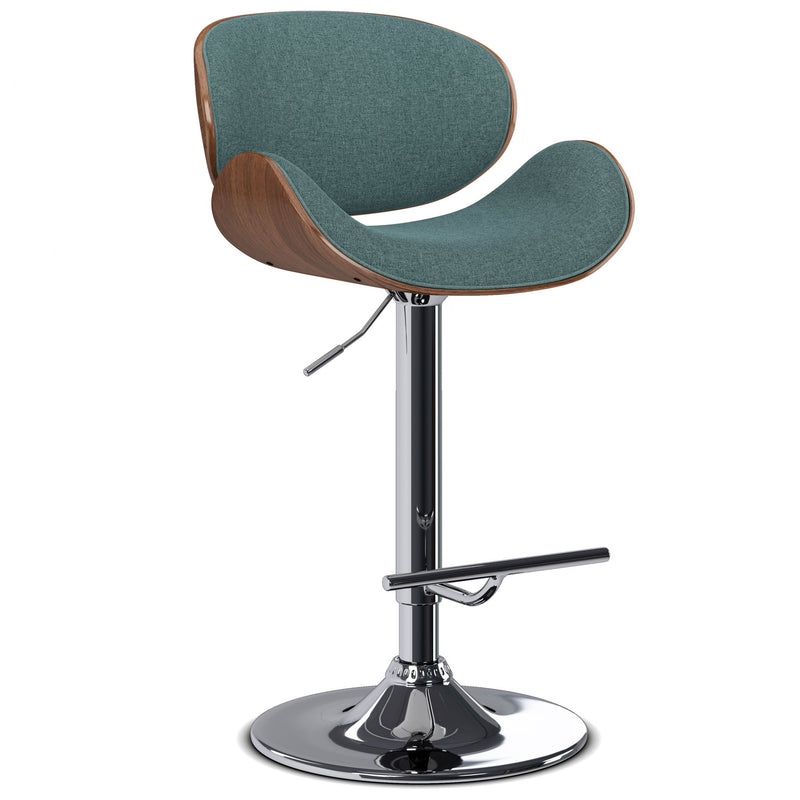 Marana - Adjustable Swivel Bar Stool - Light Turquoise Blue