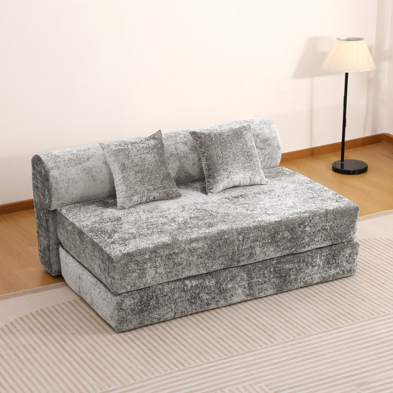 Convertible Design Sofa Bed, 2 Seater Fold Out Floor Couch