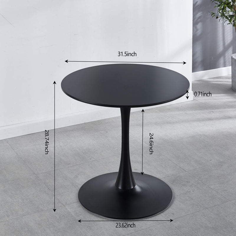Tulip Table Mid-Century Dining Table With Round Table Top, Pedestal Dining Table, End Table Leisure Coffee Table