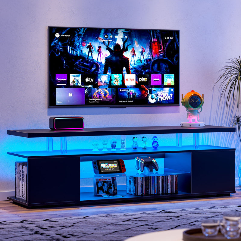 TV Stand LED Gaming Entertainment Center