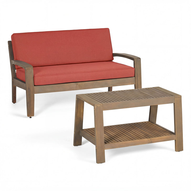 2 Piece Conversation Set, Loveseat & Coffee Table