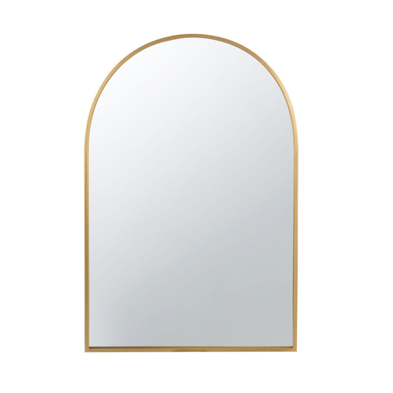 Arched Mirror With Metal Frame, Wall Mirror For Living Room Bedroom Entryway