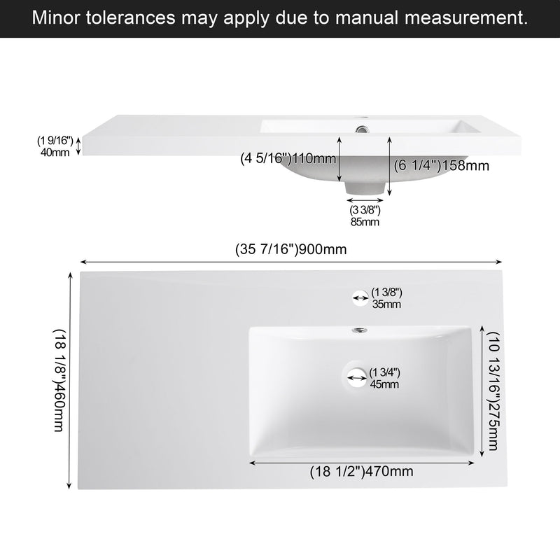 Bathroom Vanity Top With Integrated Sink