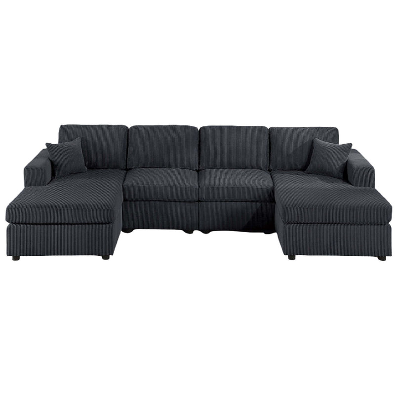 Modern Design Sectional Set With Right And Left Arm Chaise