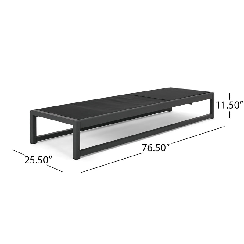 Outdoor Nylon Chaise Lounge, (Set of 2)