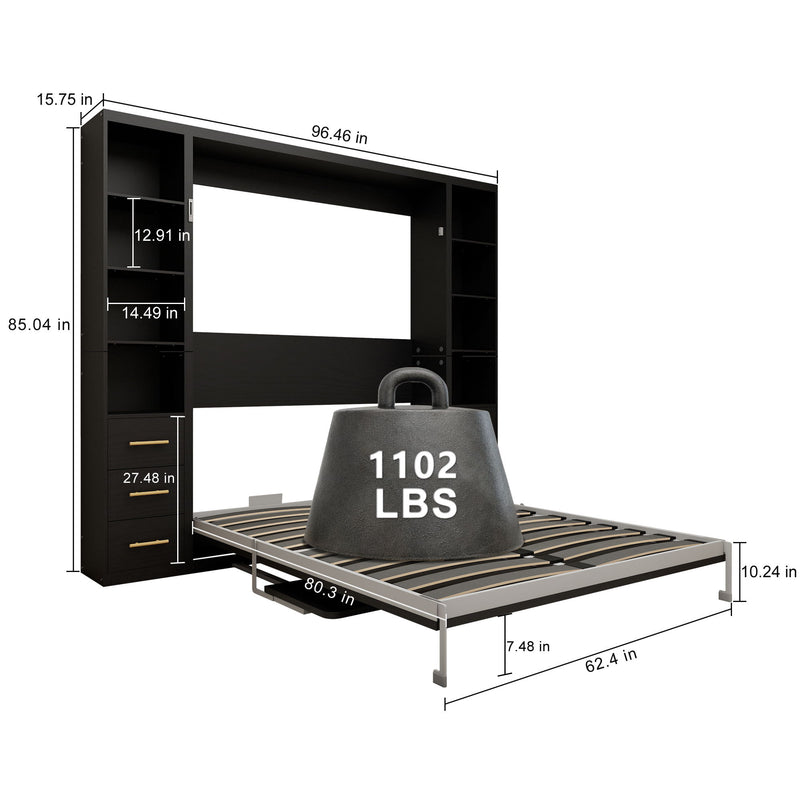 Multifunctional Vertical Murphy Wall Bed