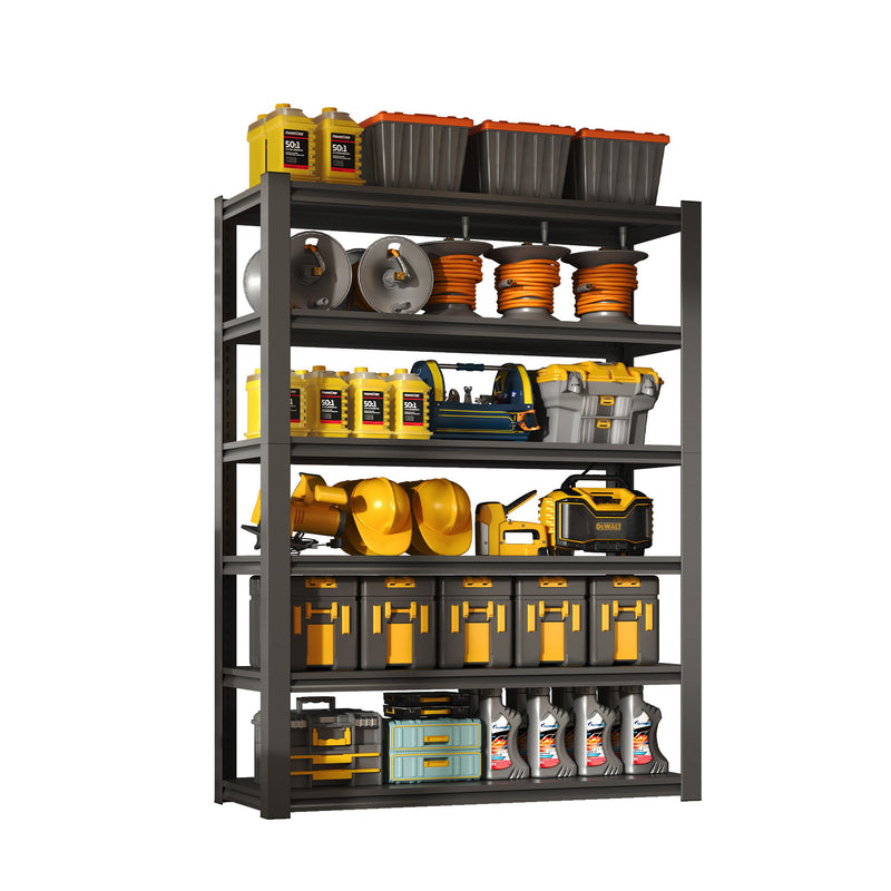 Industrial Heavy Duty Metal Garage Shelving Unit, Adjustable Storage Rack