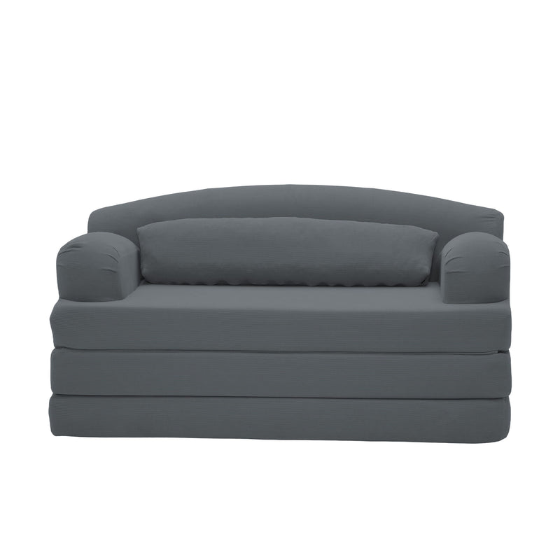 2 Seater Sofa Bed, Compact Foldable Floor Couch
