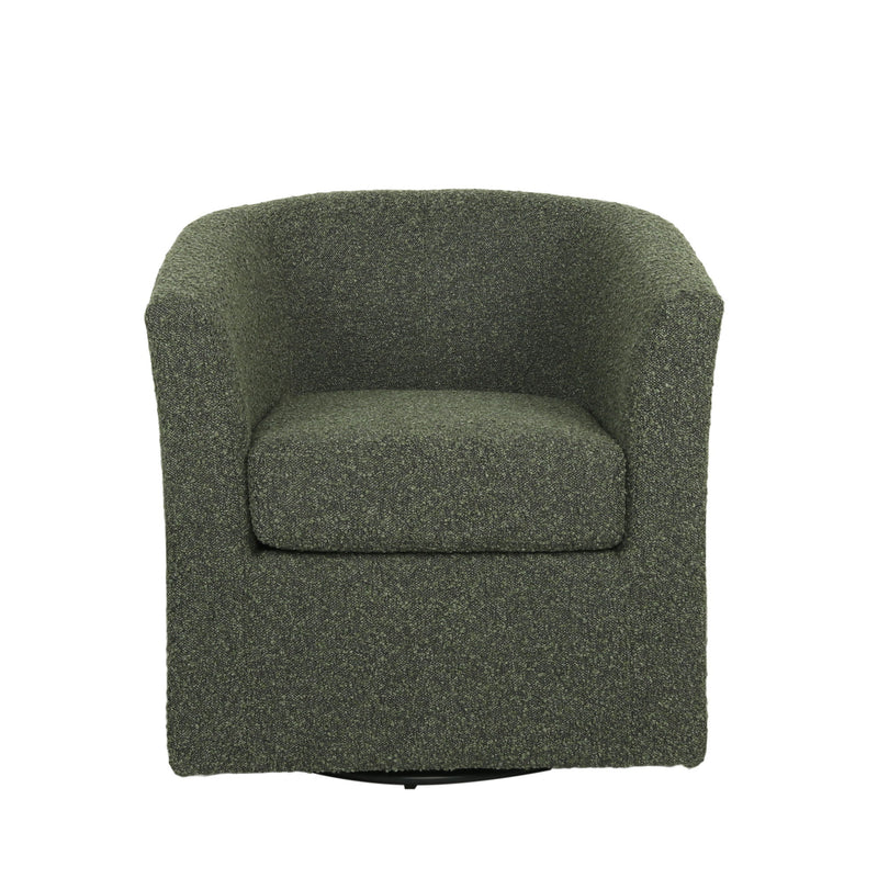 Melodize - Swivel Club Chair With Barrel Shape Design