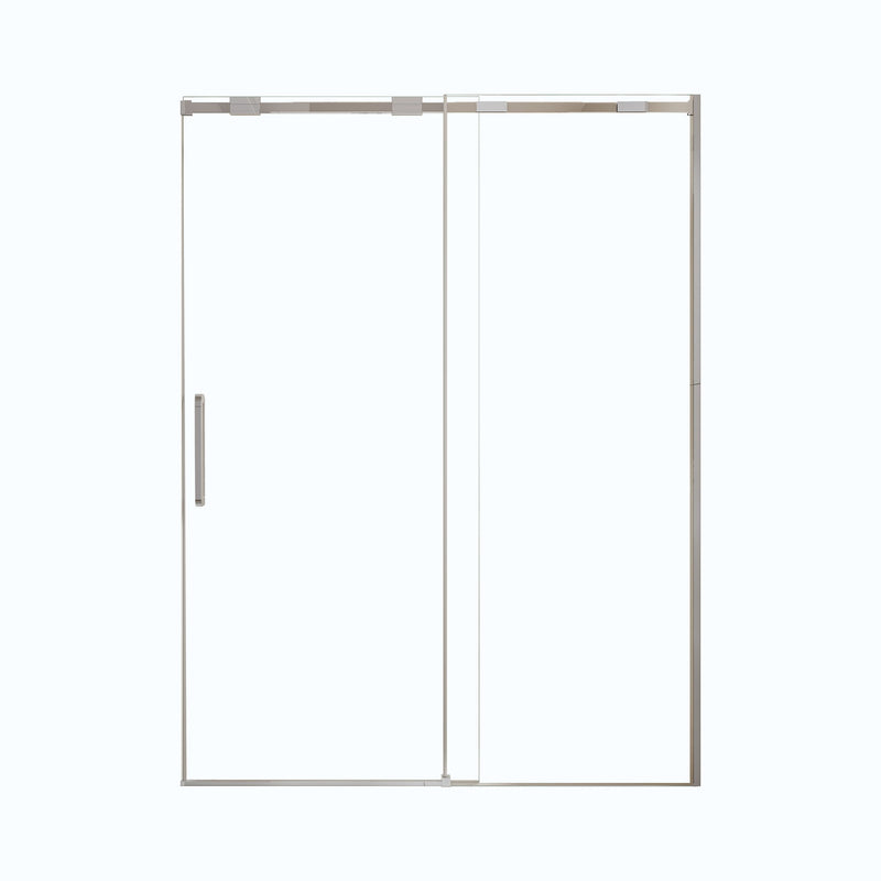 Semi-Frame Single Sliding Shower Door With Clear Tempered Glass