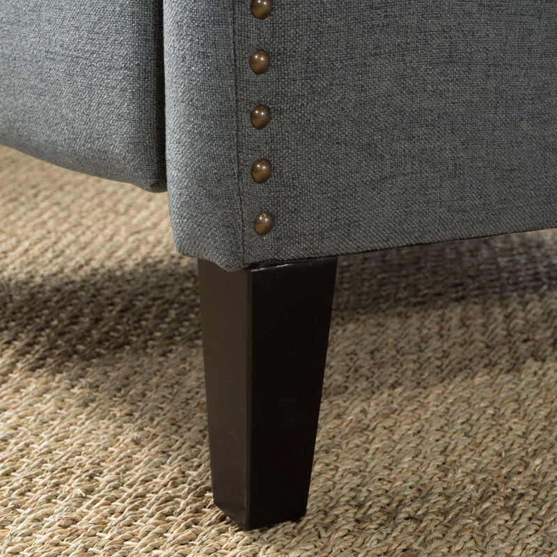 Westeros Wing Back Fabric Upholstered Recliner