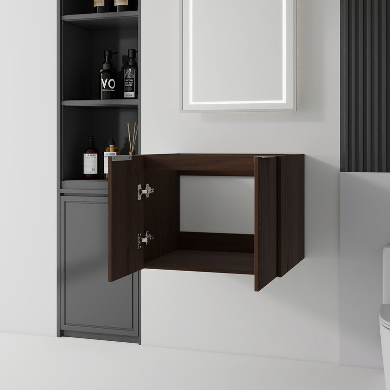 Floating Bathroom Vanity Cabinet With Soft Close Double Doors, Spacious Interior Storage, Wall Mounted, Cabinet Only