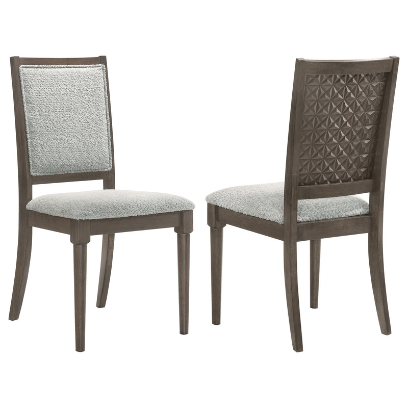 Perkins - Upholstered Dining Side Chair (Set of 2) - Dark Brown