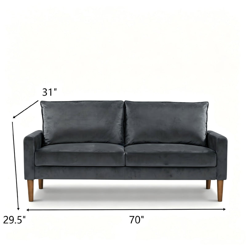 Upholstered Sofa, 3 Seater Couch For Living Room