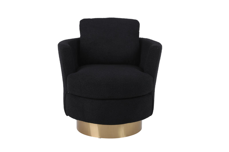 Teddy Swivel Barrel Chair For Bedroom Comfy With Base