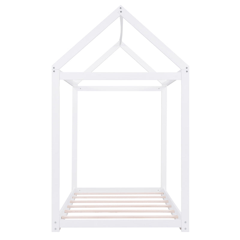 Wooden House Shaped Bed