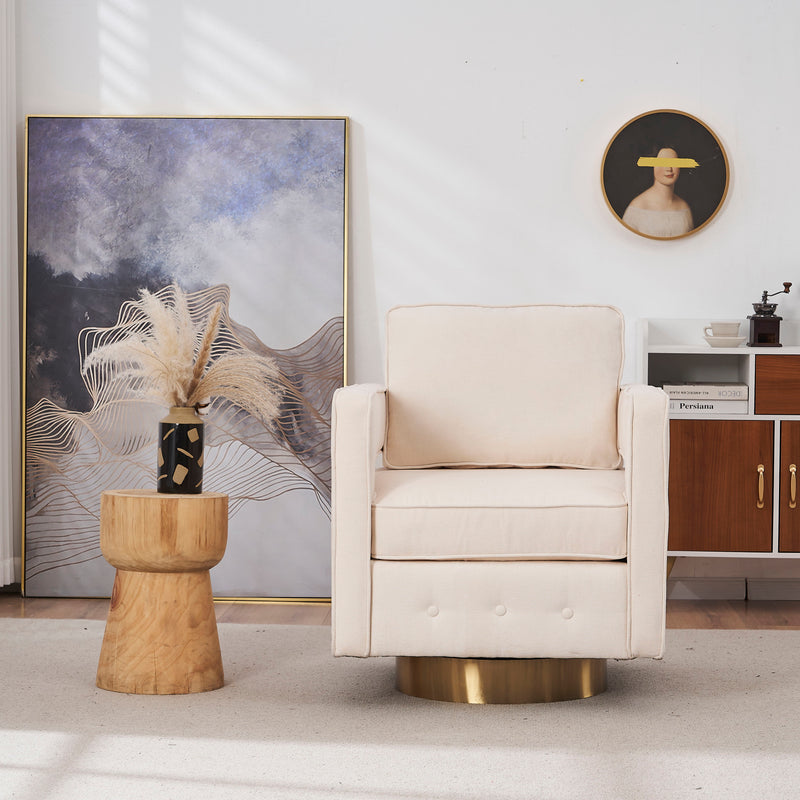 Swivel Barrel Chair 360 Degree Swivel Club Modern Accent Single Sofa Chair