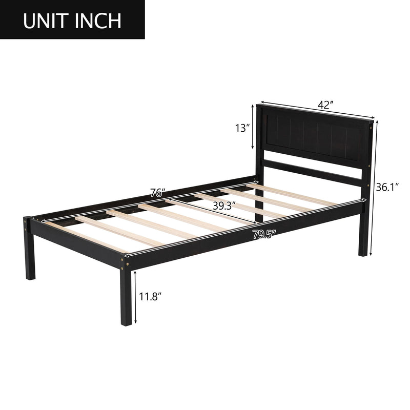 Platform Bed Frame With Headboard
