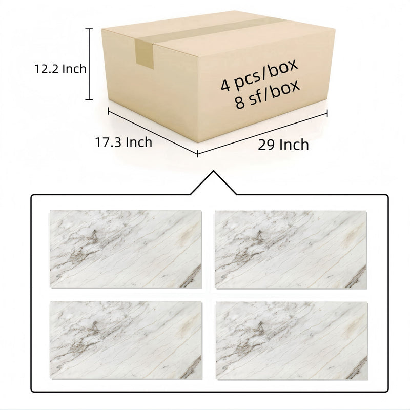 Natural Marble Polished Tile For Wall And Floor (Set of 4)