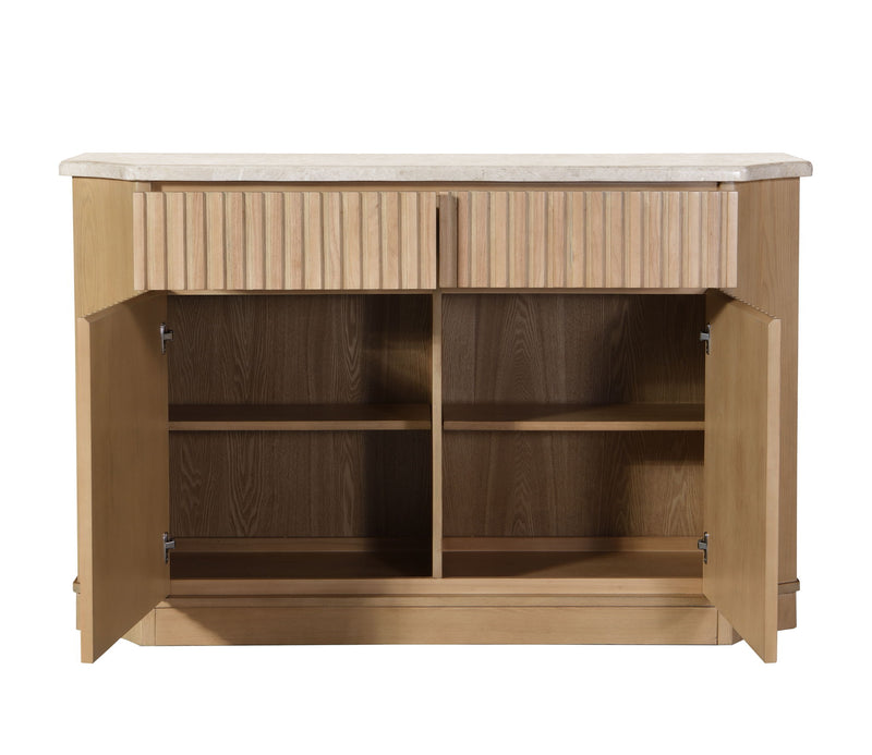 Qwin - Server - Natural Marble / Oak