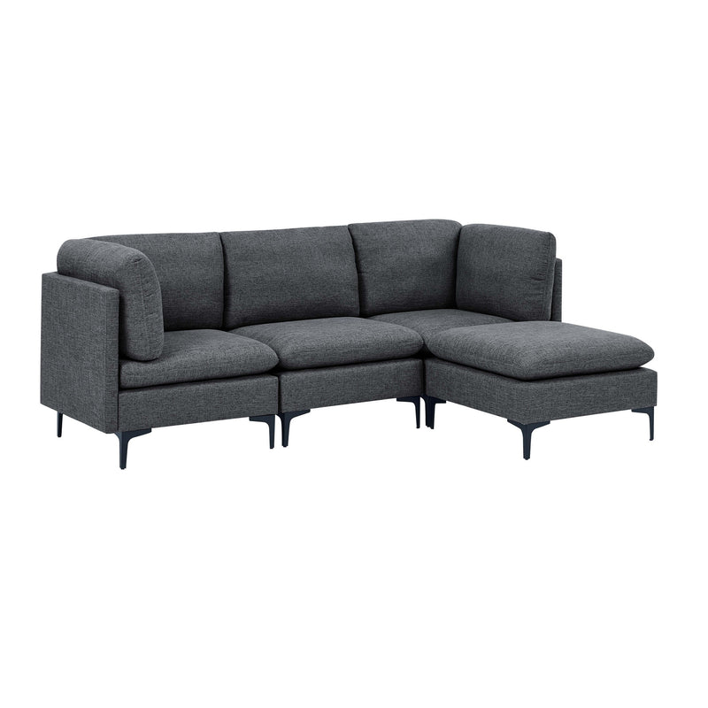Upholstered Modular Sectional & Tall Legs