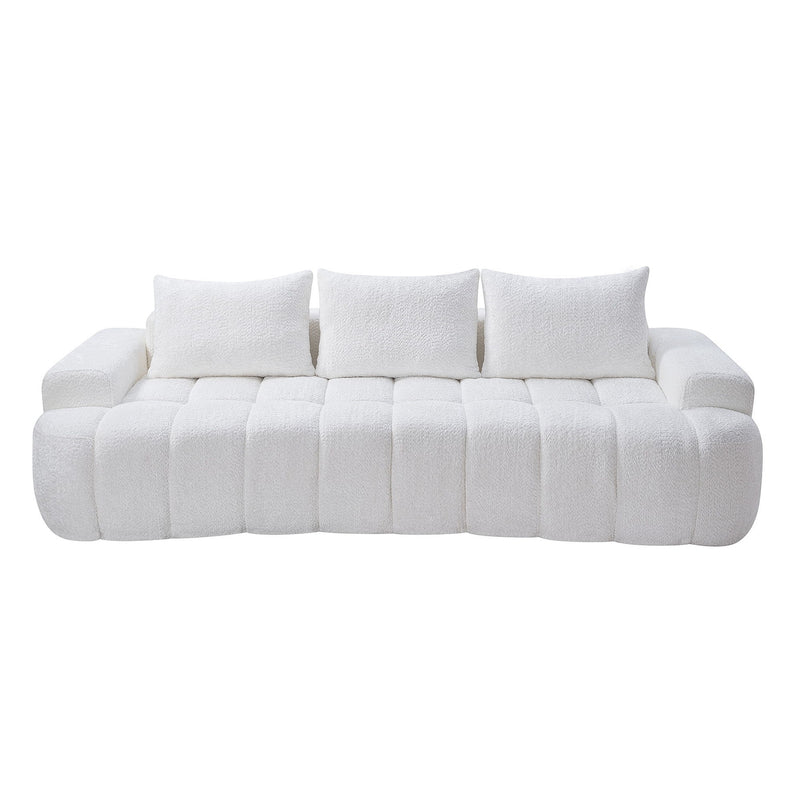 Extra Large Curved Front Compressed Sectional Sofa