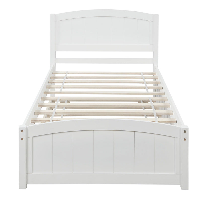 Platform Bed & Headboard, Footboard And Wood Slat Support