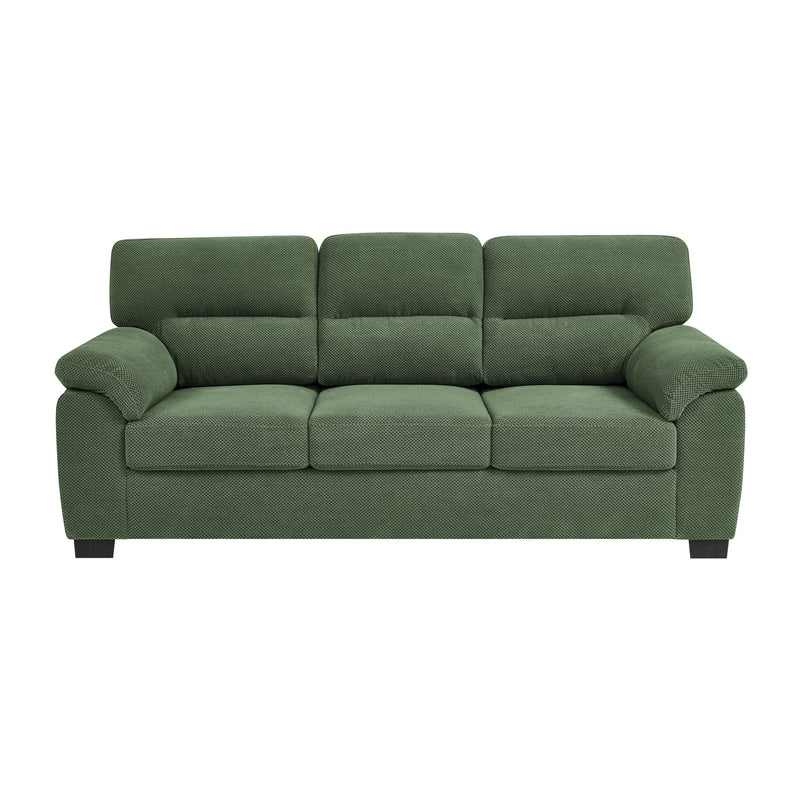 3 Seater Sofa With Padded Armrests And Triangular Leg