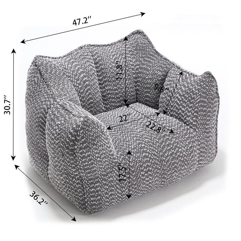 Comfortable Chenille Sofa Chairs With Highly Resilient Foam For Living Rooms And Bedrooms