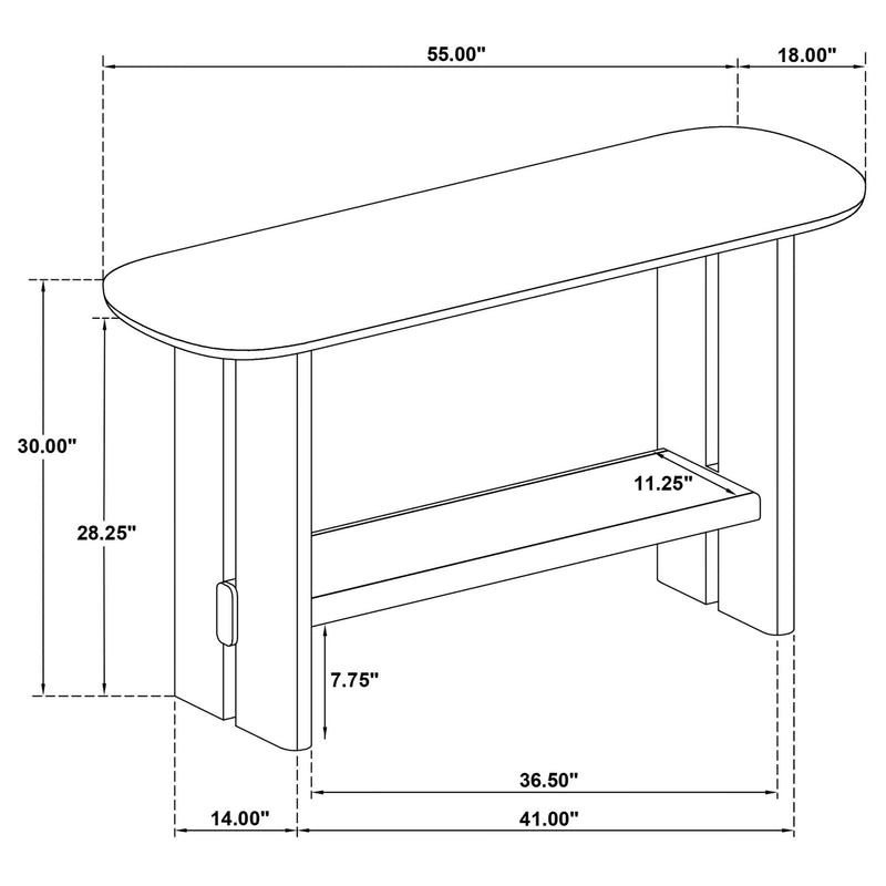 Kimpton - Table With Shelf