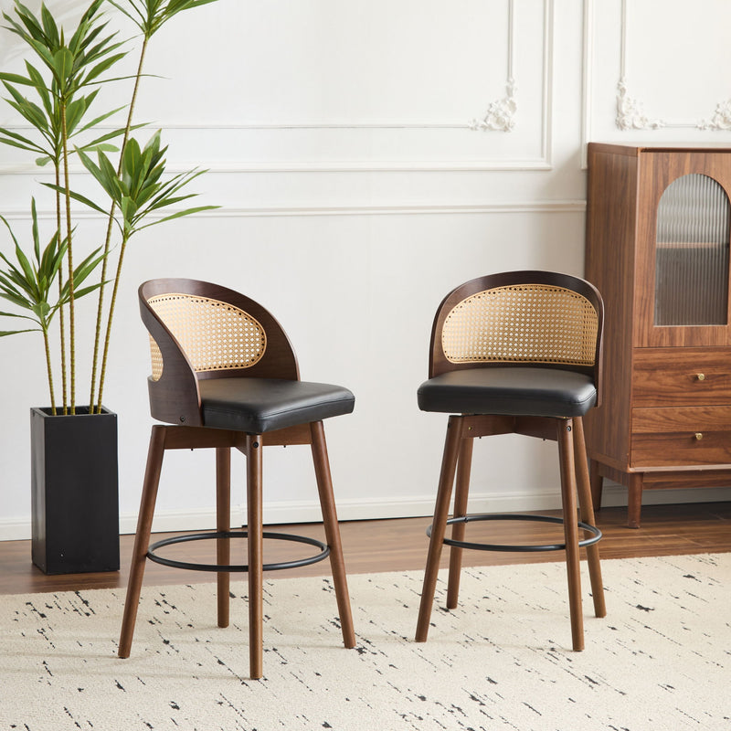 Como - Indoor Wood Barstool (Sey of 2)
