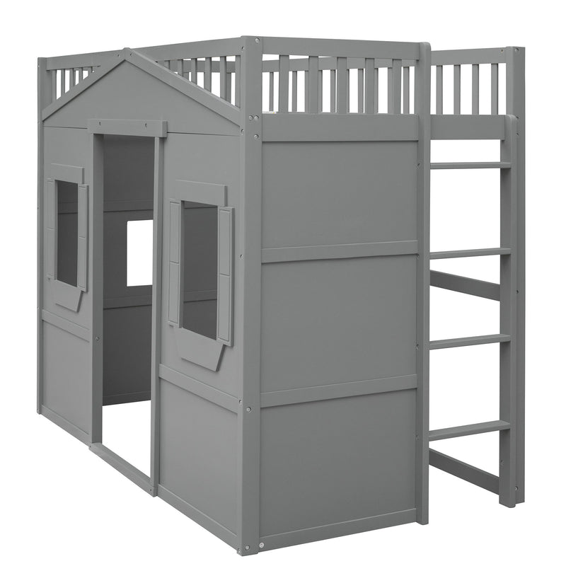 House Loft Bed With Ladder
