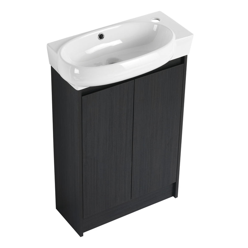Freestanding Bathroom Vanity & Sink, Soft Close Doors